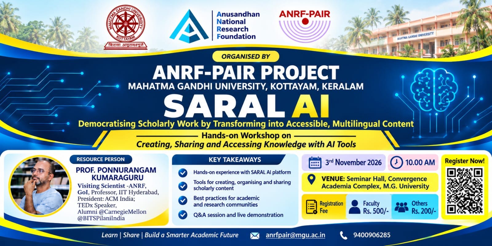 SARAL AI – Hands-on Workshop on Creating, Sharing and Accessing Knowledge with AI Tools